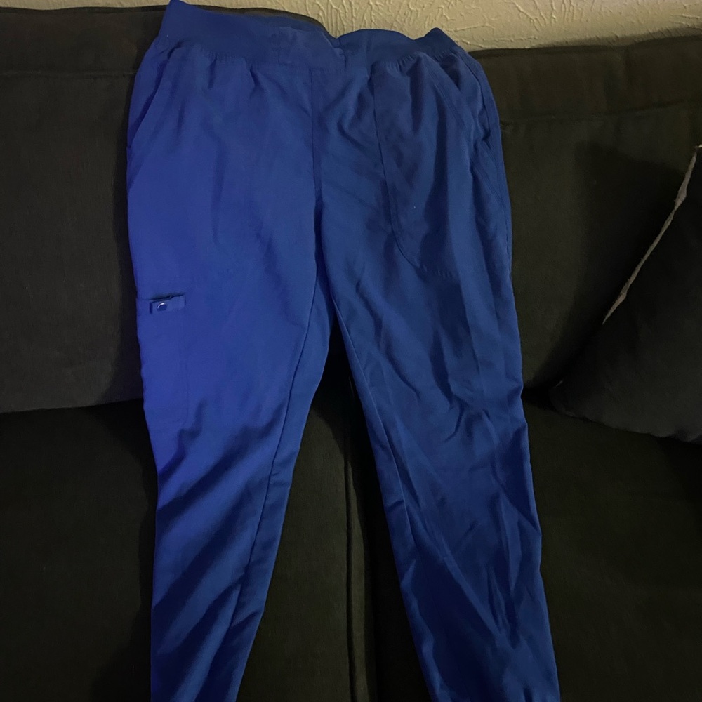 Blue med couture scrub jogger